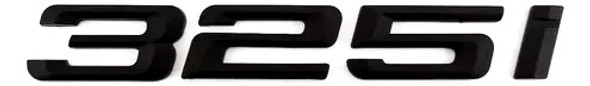 Emblema Insignia Bmw 325i Mate Black Negro Mate 1