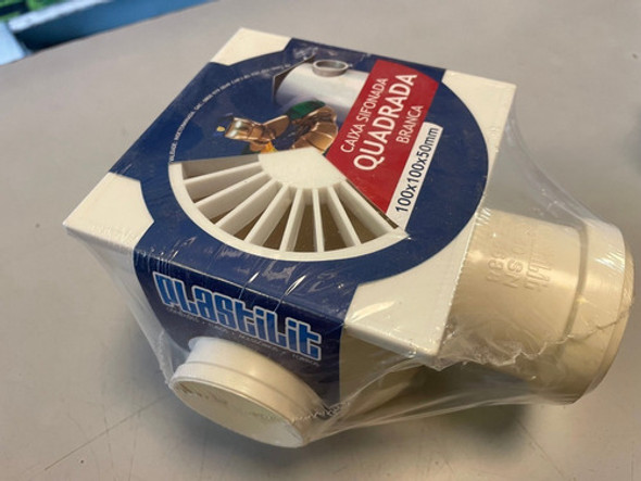 Caja Sifonada Pvc 10x10 Desague Piso Baño 0