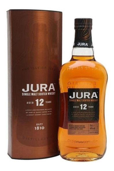 Whisky Jura 12 Años - Single Malt, 700 Ml. 0