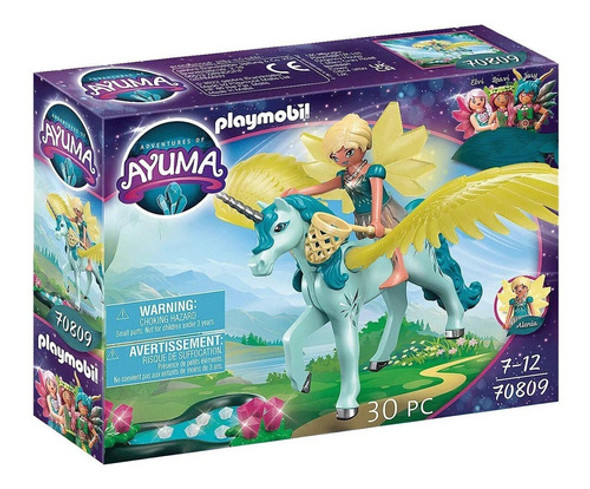 Juguete Playmobil Ayuma Crystal Fairy Con Unicornio 30 Pzs 0