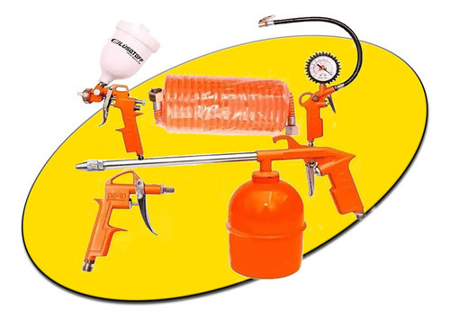 Kit De Accesorios 5 Piezas Para Compresor Aa-5000k Lusqtoff 0