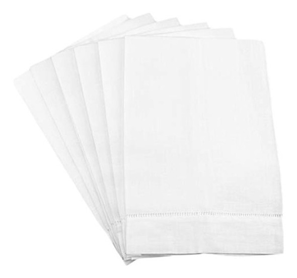 Cleverdelights Paquete De 6 Toallas De Mano Blancas Con Vain 0 Cleverdelights Paquete De 6 Toallas De Mano Blancas Con Vain 0