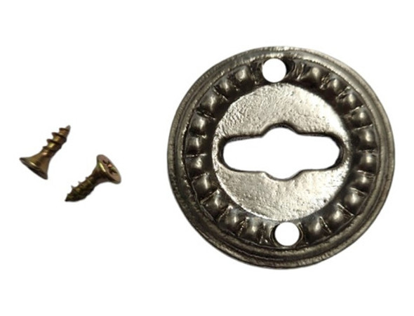 Boca Llave Para Picaporte En Bronce Macizo Artesanal Vintage 0