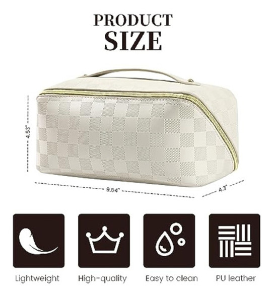 Trifabricy Bolsa De Maquillaje, Blanco 1