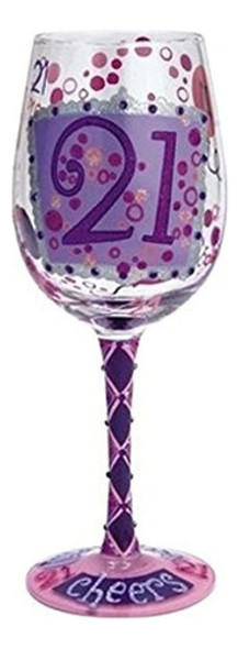 Lolita 21 Cumpleaños Regalo De Cristal De Vino Pintado Artes 0