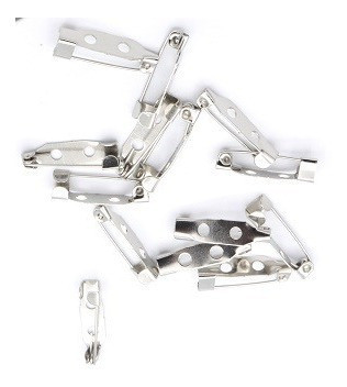 50 Base Prendedor 20mm Metal 0