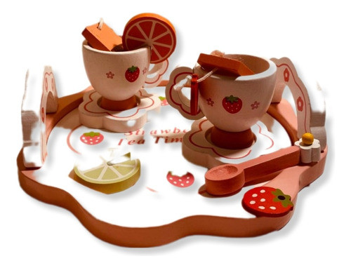 Juego De Té En Madera Para Niños- Nuevo -- Rebajado-- 0