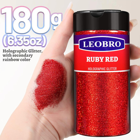 Pulverizado Holográfico Rojo 180g Para Arte Corporal 1