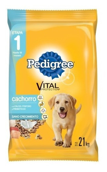Comida Perro Pedigree Cachorro 21k + 1,3kg + Snacks 0
