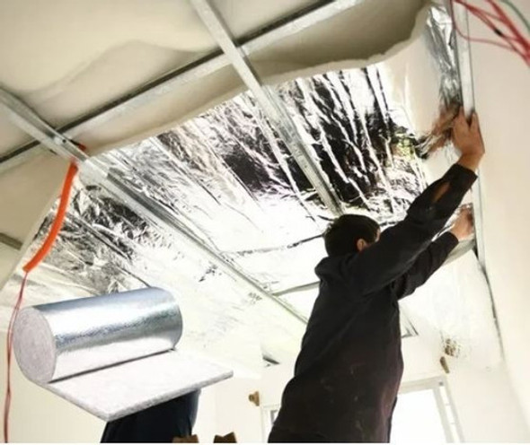 Aislante Térmico Acústico Pet Simil Lana Vidrio Aluminizado 1