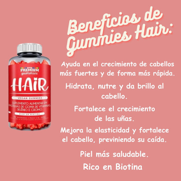 Vitaminas Para Cabello Piel Y Uñas Gomitas Gummies Hair 1 Vitaminas Para Cabello Piel Y Uñas Gomitas Gummies Hair 1