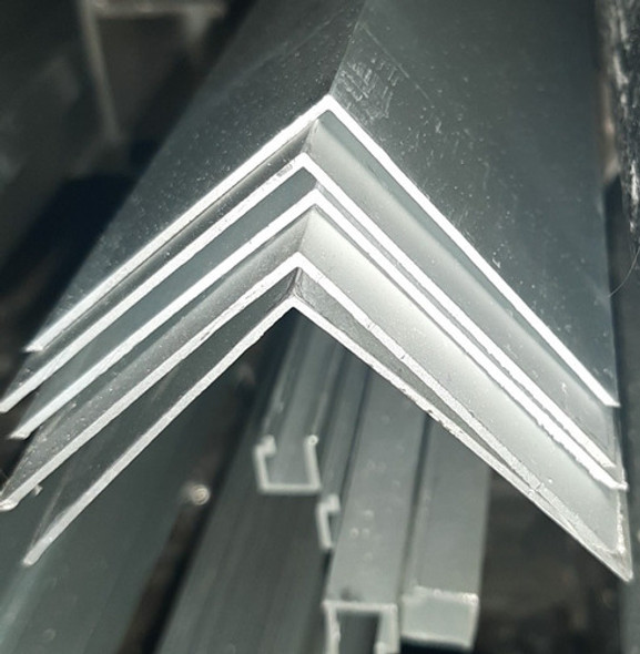 Perfil  Angulo, Aluminio,  50x50mm.,anodizado Natural Fino. 1