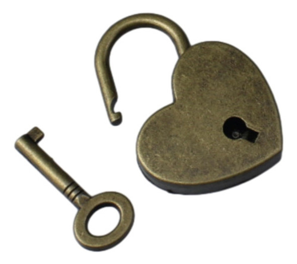 Fdxgyh 1 Pieza Candado Corazón Vintage Mini Candado Llave 1 Fdxgyh 1 Pieza Candado Corazón Vintage Mini Candado Llave 1
