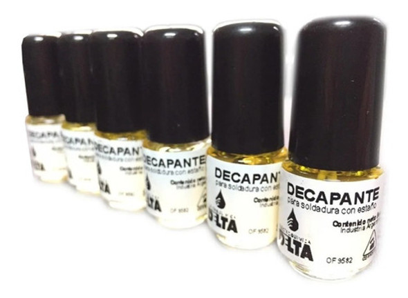 Decapante 5cc Soldador Soldado Metales Estaño Pack X6 Unidad 1