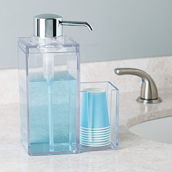 Mdesign Dispensador De Enjuague Bucal Caddy Para Baño Vanity 1