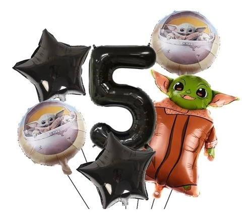 Pack Globos Baby Yoda. Star Wars 0