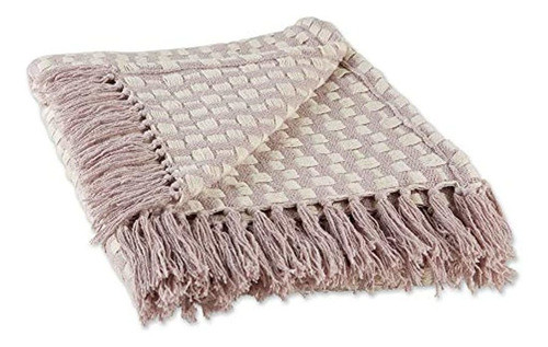 Dii Urban Check Collection Manta De Algodón, 50x60, Dusty Li 0