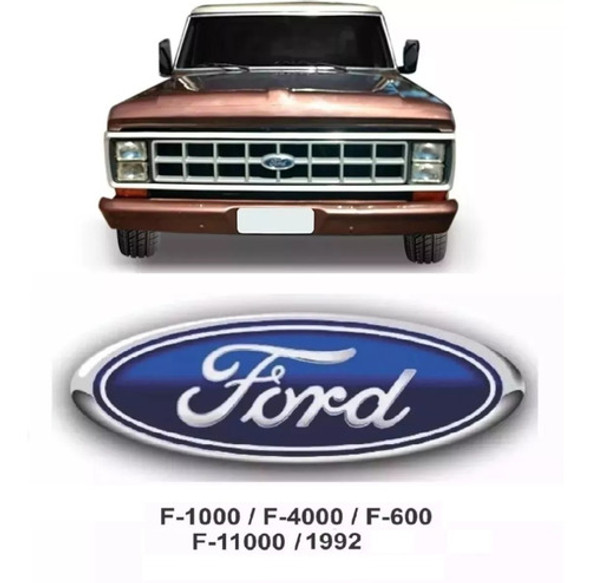 Emblema Insignia Careta Ford F1000 F4000 Hasta 1992 1