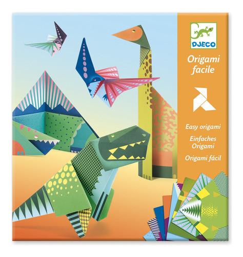 Origami  Fácil  Dinosaurio - Para Niños - Djeco - 0