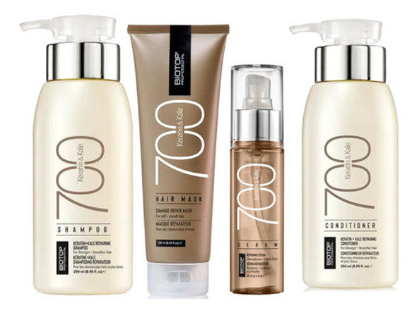 Kit Restaurador Shamp + Acond + Mascara Chica + Serum Biotop 0