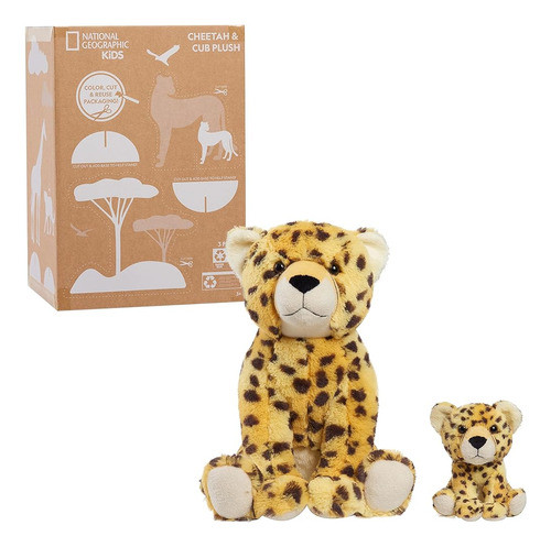 ~? Solo Juega A National Geographic Large Plush Cheetah And 0