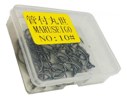 Set Anzuelo Pesca Deportiva Pez Reel Caña Pescado N°10 1