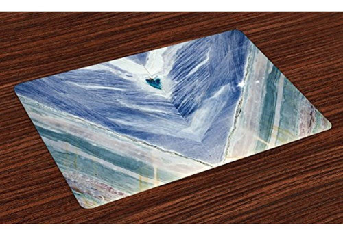 Estante De Marmol Lavable Place Mats Juego De 4 Onyx Stone 0