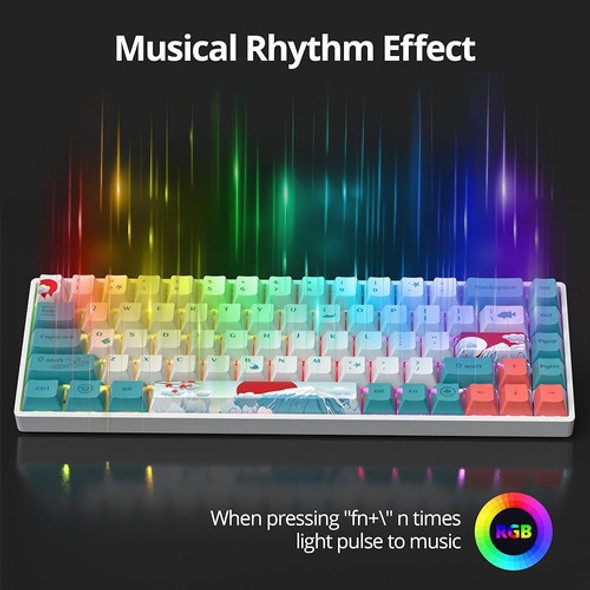 Guffercty Kred 65% Teclado Mecánico Teclado Para Juegos Pers 1