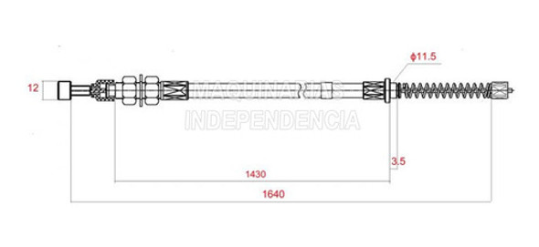 Cable Freno Izquierdo Autoelevador Tcm 2 A 2,5 Ton 1