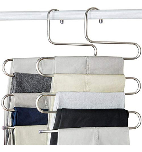 Ds Paquete De Revestimiento Múltiple Percha De Ropa Metal Pa 0