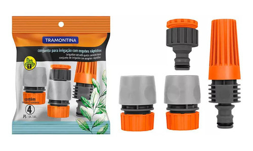 Enrrollador De Manguera + 30mt Manguera + Puntero Tramontina 1