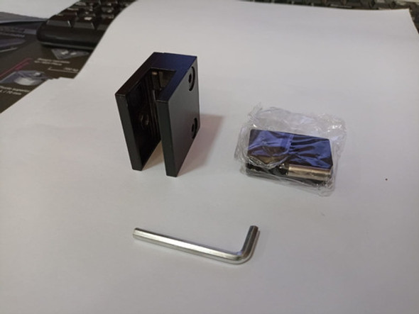 Fijación Recta Acero Inox Negro Paños Fijos Vid/cristal 0