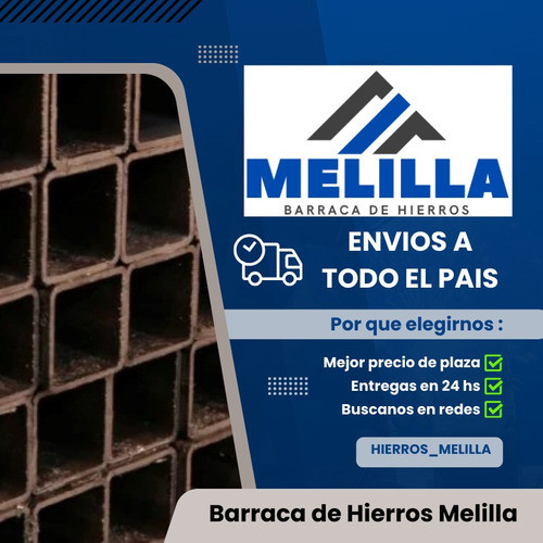 Caño De Hierro 50 X 50 1.6 Mm **el Metro** -hierros Melilla- 1