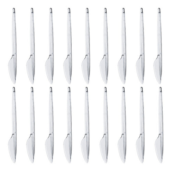 Kit 500 Faca De Plástico Descartável P/ Refeição Reforçada 0
