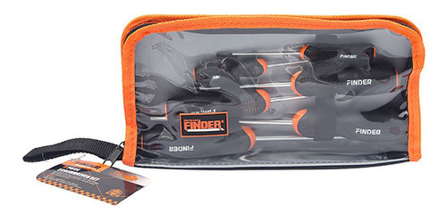 Juego De 6 Destornilladores Con Cartuchera Combinados Finder 0