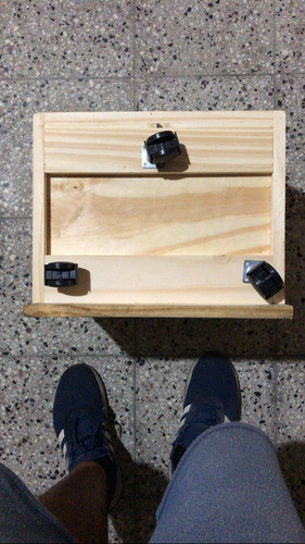 Cubo 3 Cajones Ruedas Juguetero Madera Pie Cama Organizador 1