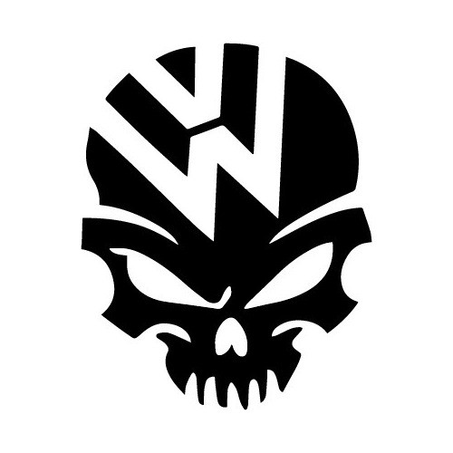 Vinilo Para Auto Wv Calavera 0