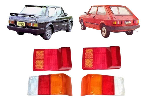 Kit Lente Farol Trasero Fiat 147 Spazio Oggi 0