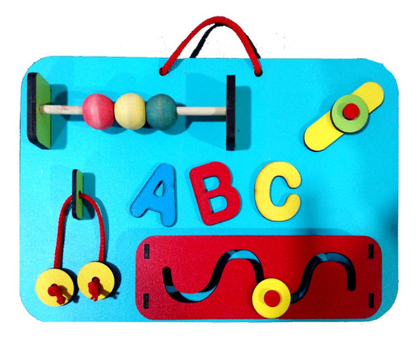 Tablero Didáctico Panel Montessori Sensorial Estimulación 0