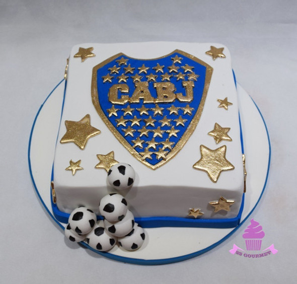 Torta Boca Juniors Cabj Dorado Cuadrada Personalizada Futbol 0 Torta Boca Juniors Cabj Dorado Cuadrada Personalizada Futbol 0