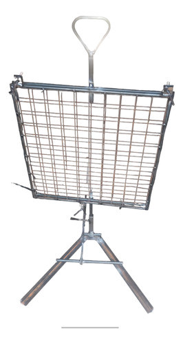 Asador Cruz Tipo Libro Mediano Ideal Para Parrilla 0