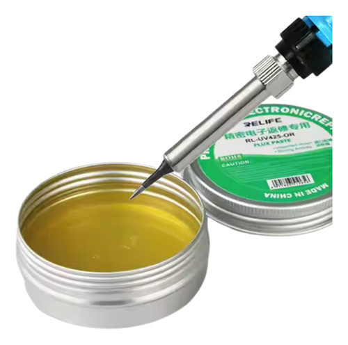 Flux Pasta Alta Precision Relife Rl-uv424-or Soldadura Micro 1
