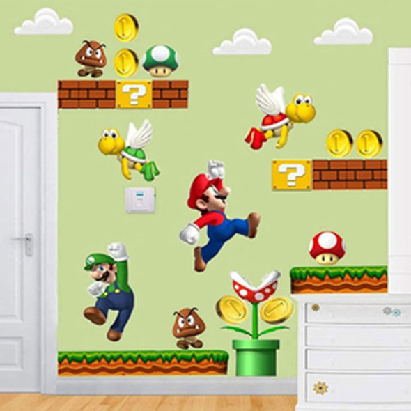 Calcomanías De Pared Super Mario Vinilo Pegatinas Decoración 0