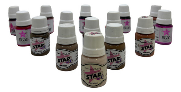 Pigmentos Star Ink  20ml X (4 Unidad) Para Micropigmentacion 0