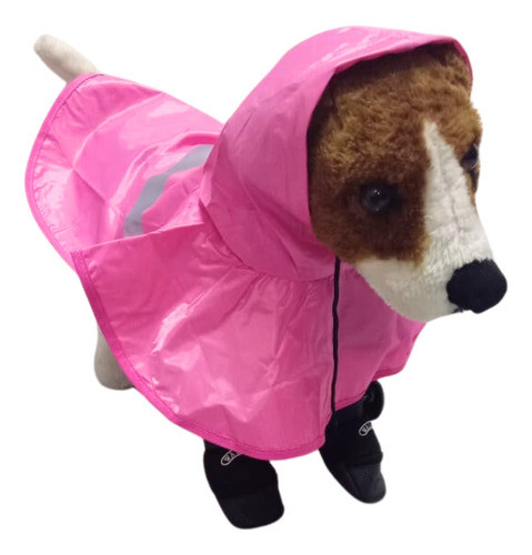 Piloto Impermeable Perro Chico Lluvia Canchero Capa T M 35cm 0