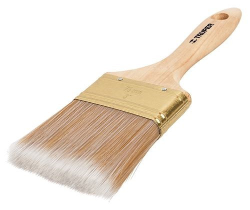 Pincel Recto Cerda Sintética Blanca (6 Un) 3  Truper Brt-3s 0