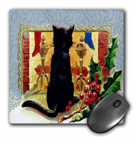 3drose Llc 8 x 8 x 0.25 inches Mouse Pad, Feliz Navidad G 0