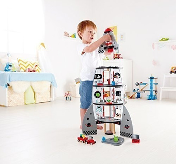 Galardonado Hape Four Stage Toddler Rocket Ship Playset 1