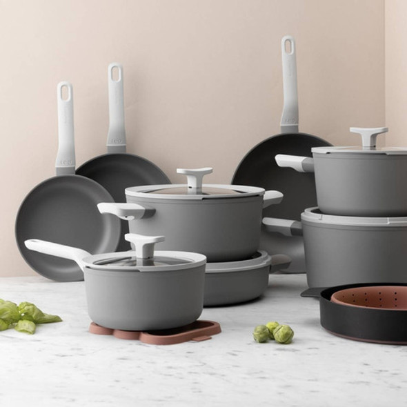 Olla Cacerola Aluminio Tapa De Vidrio Silicona 20cm Berghoff 1