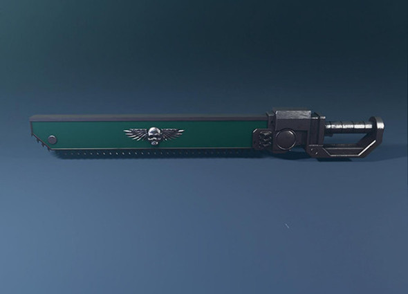 Archivo Stl Impresión 3d - Espada De Cadena De Infantería 1
